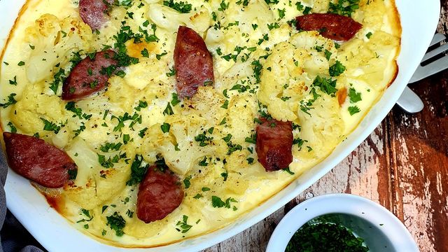 Gratin de chou fleur à la cancoillotte