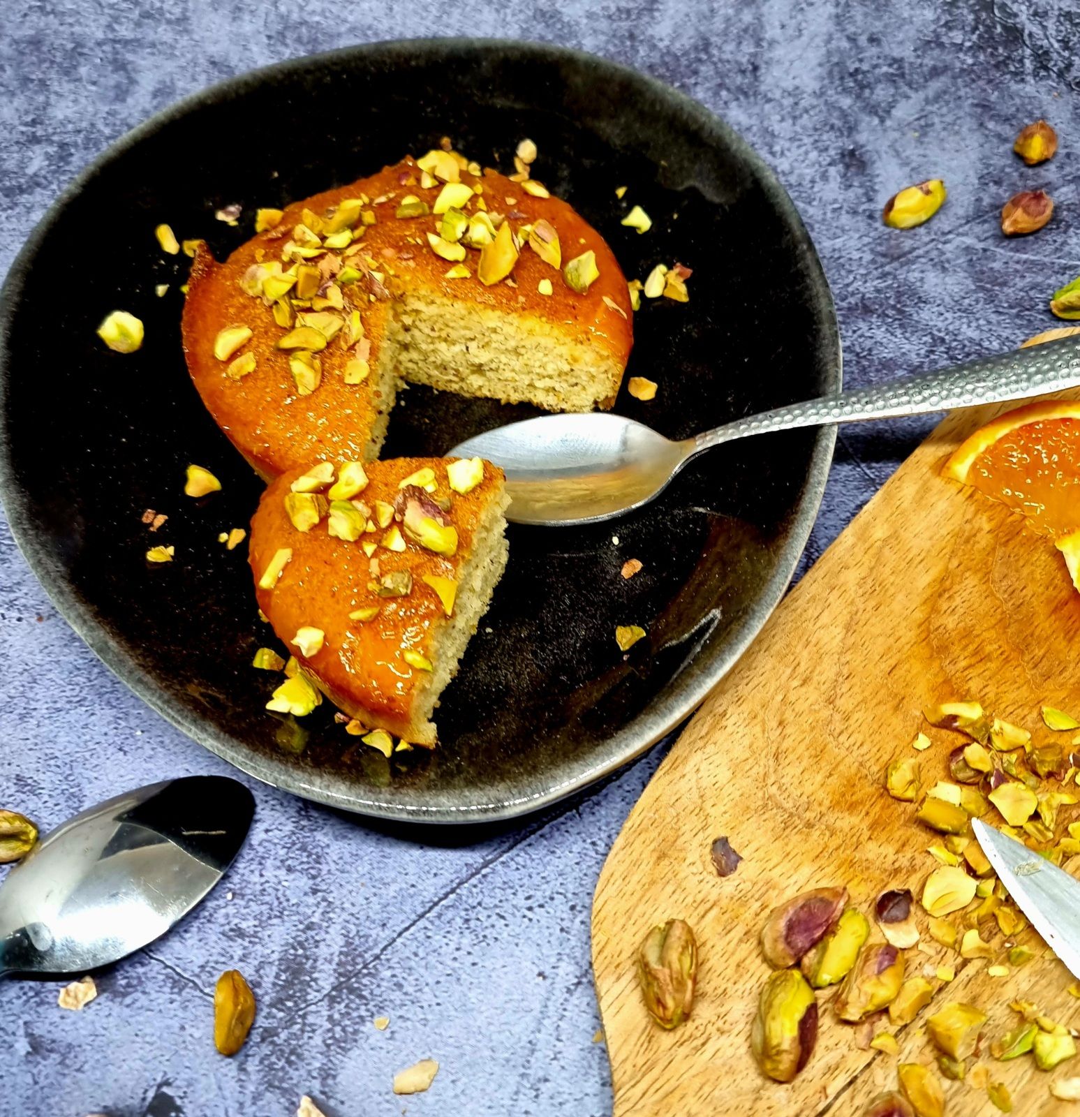 Gâteau de semoule à l'orange