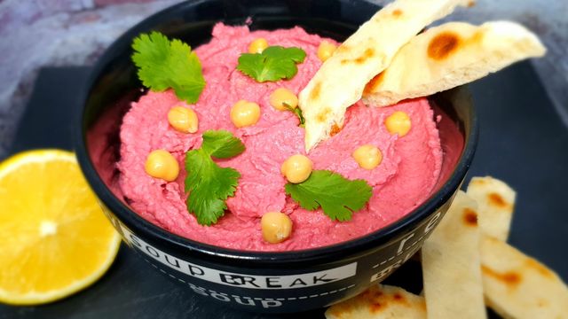 Houmous à la betterave