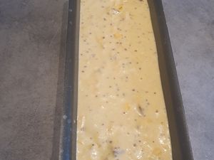 Cake chèvre, mimolette et tomates séchées