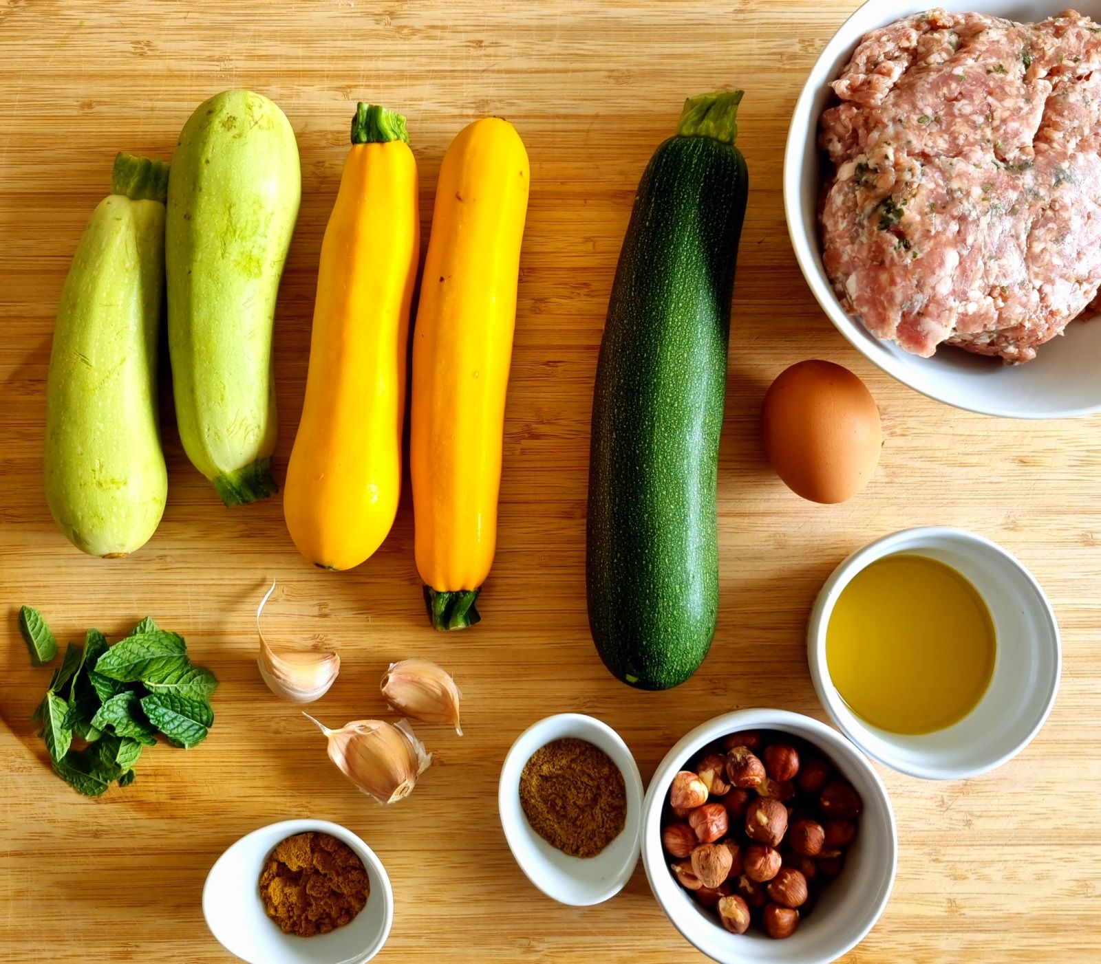 Tian de courgettes au boulettes