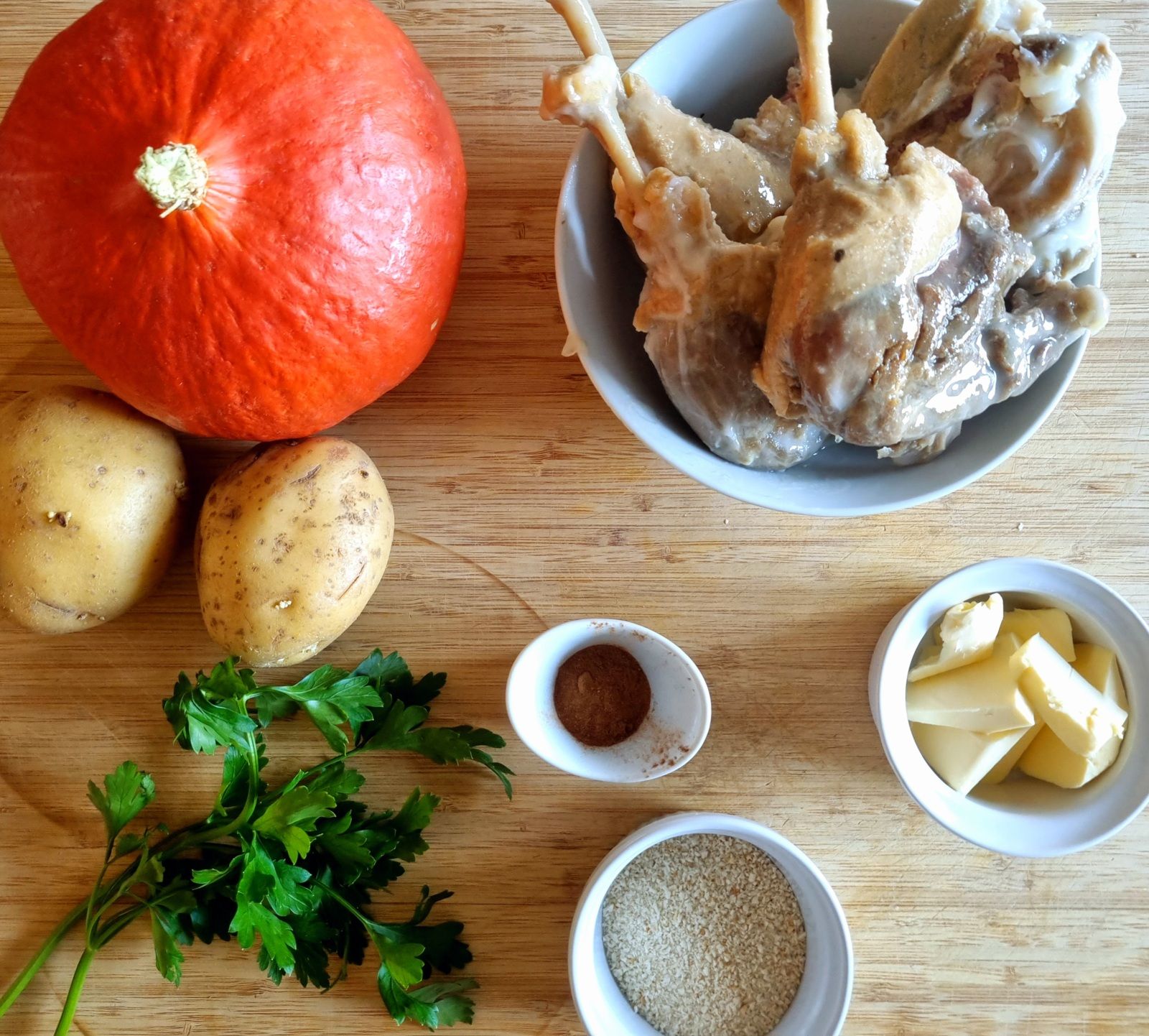 Hachis parmentier de canard et potimarron