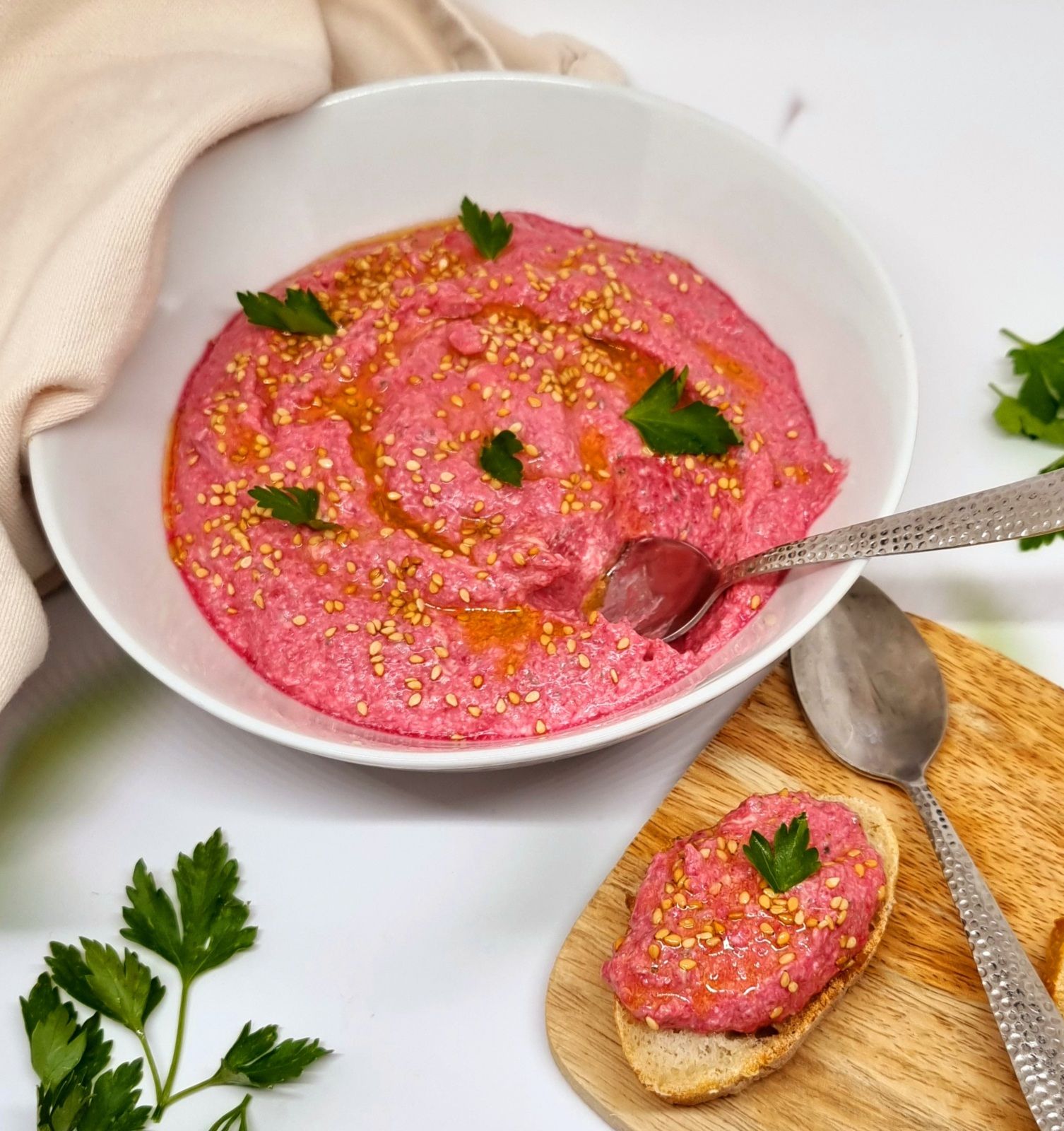 Crème de betterave et fêta