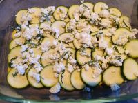 Crumble de courgettes à la feta