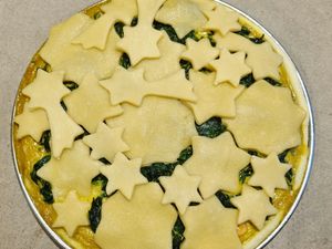 Tourte saumon épinards