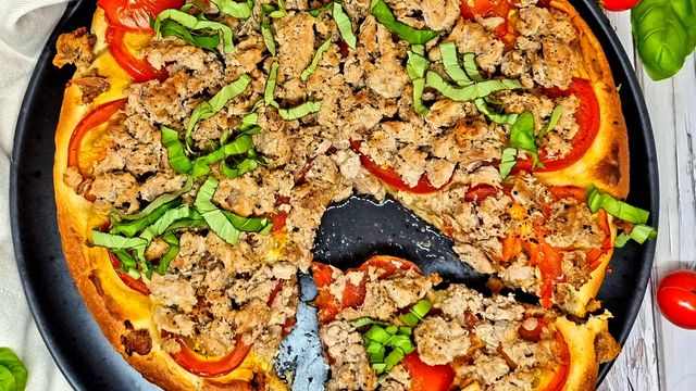 Tarte briochée aux tomates et au thon