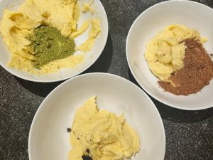 Marbré matcha choco et vanille