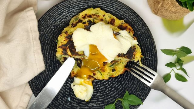 Pancakes aux courgettes et mozzarella