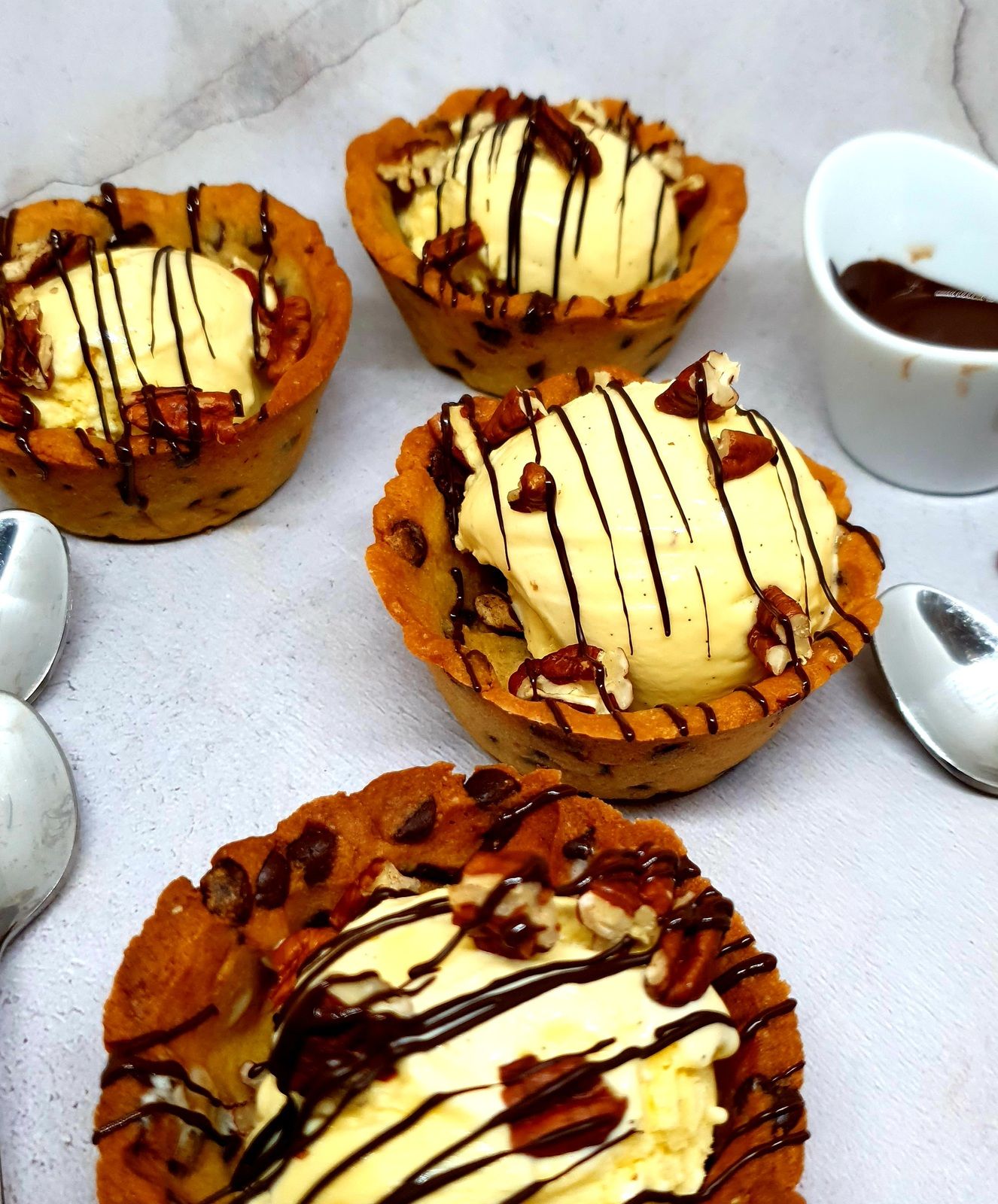 Cookies cups &amp; ice cream