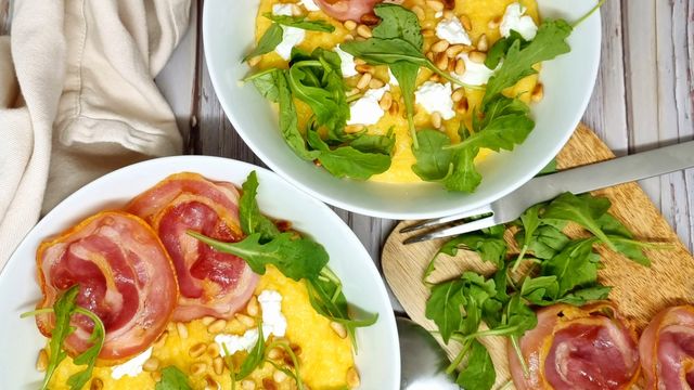Polenta à la pancetta