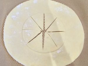 Couronne feuilletée printanière